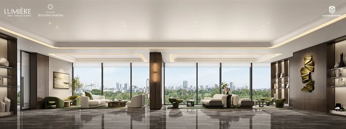 Phối cảnh minh hoạ không gian đọc sách, sinh hoạt chung trong Clubhouse
