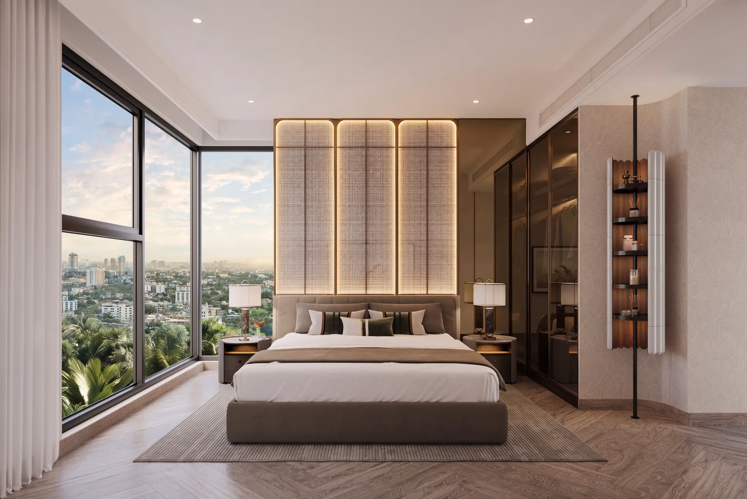 Phối cảnh minh hoạ phòng ngủ căn 4PN